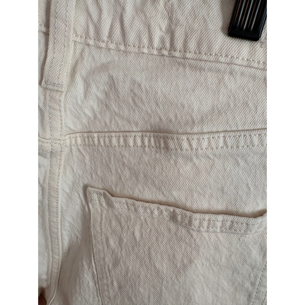 Universal Thread Women 00 S Cream Vintage Straight‎ Ripped High Rise Jeans - Picture 6 of 6